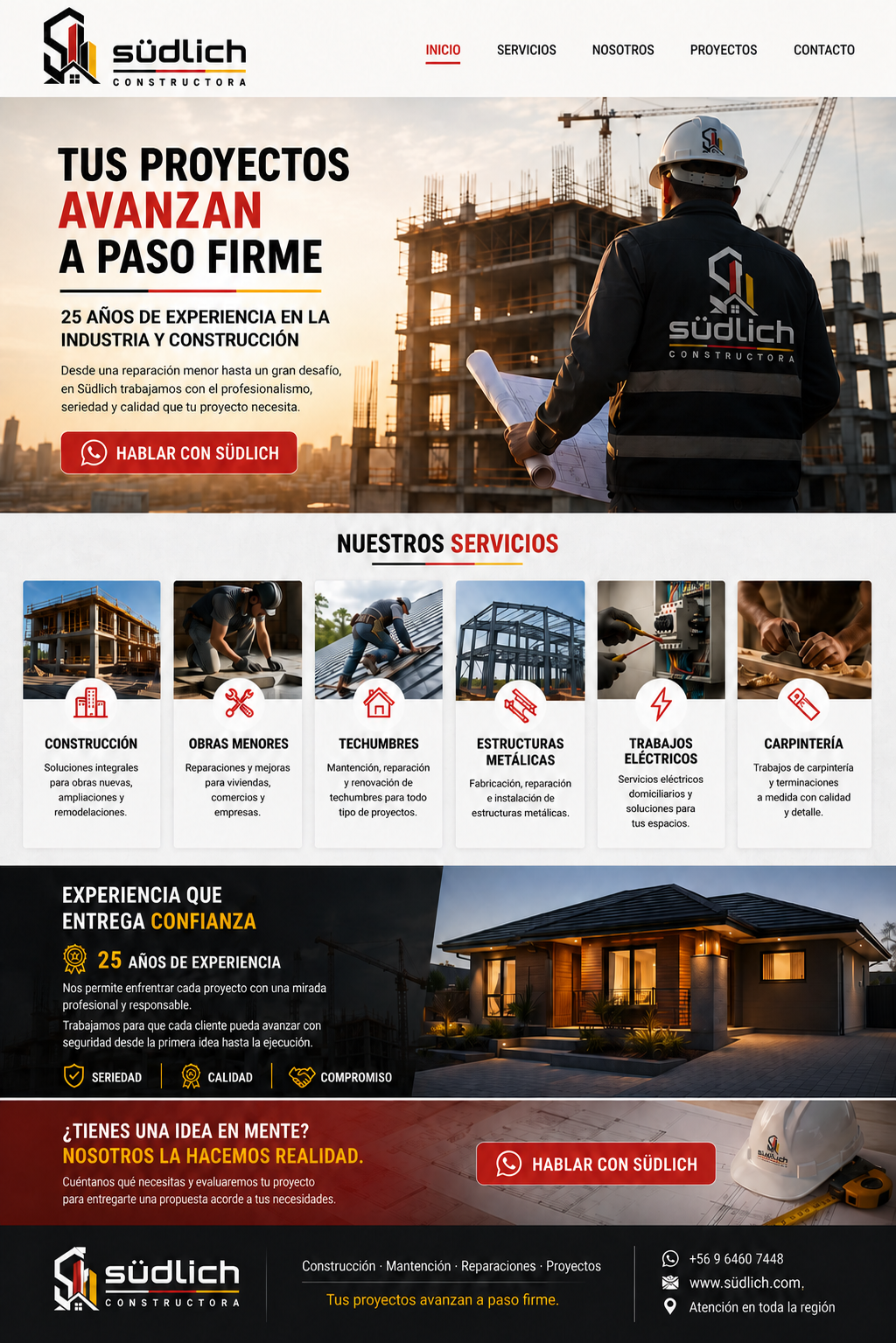Südlich Constructora: construcción, servicios y proyectos